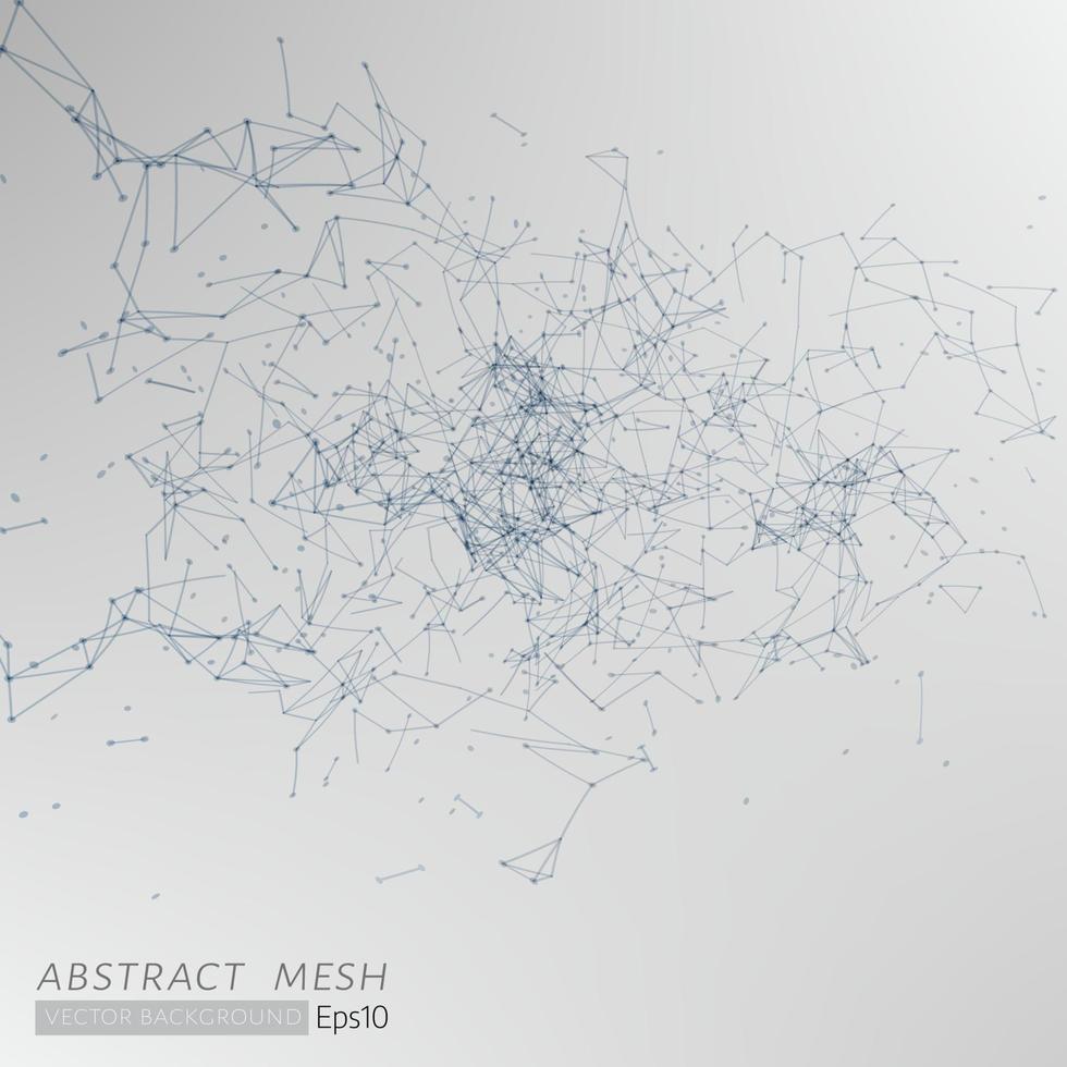 3D grey Abstract Mesh Backgroud vector