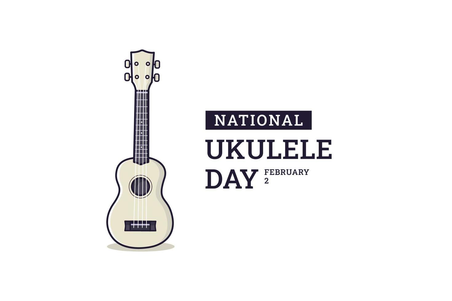 gráfico vectorial del día nacional del ukelele vector