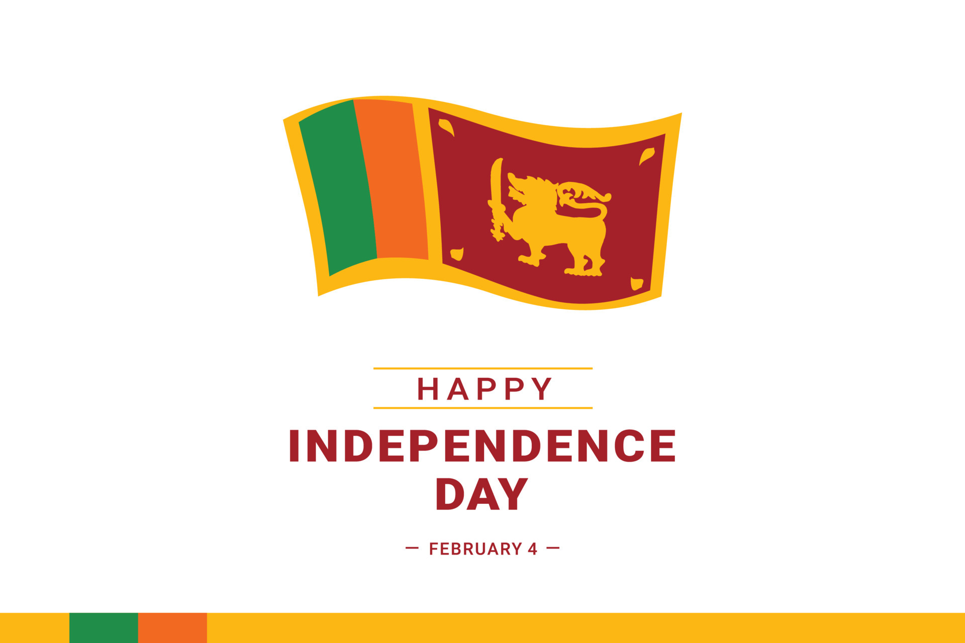 vector graphic of Sri Lanka Independence Day 5477231 Vector Art at Vecteezy