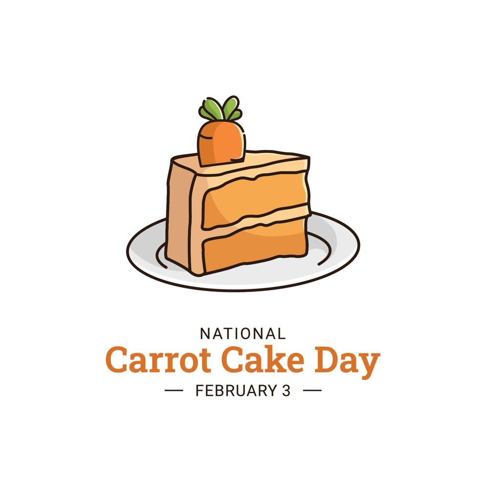 vector graphic of Carrot Cake Day