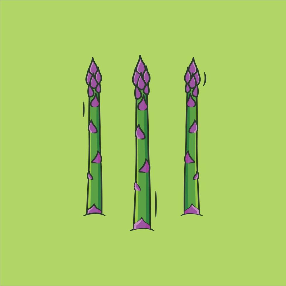 vector graphic of Asparagus