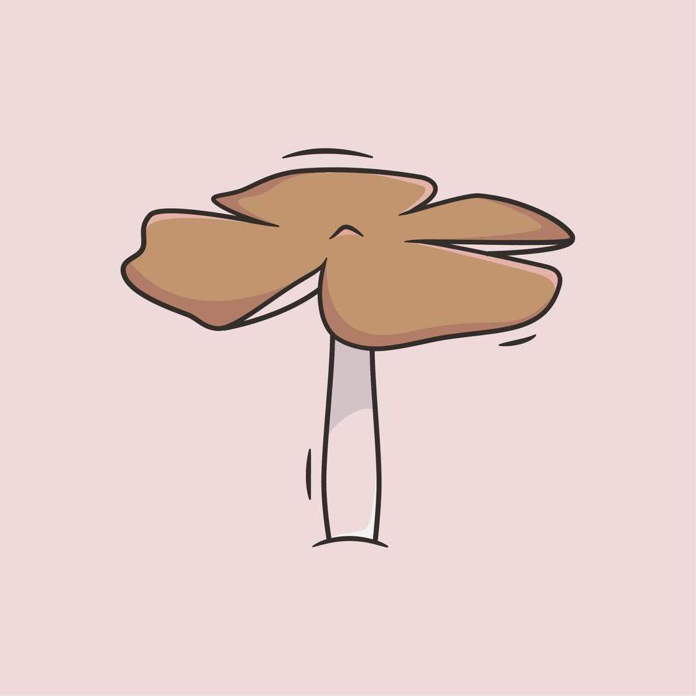 vector graphic of Clouded Agaric