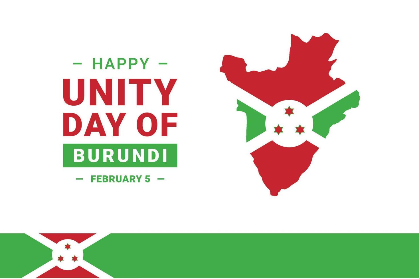 día de la unidad de burundi vector