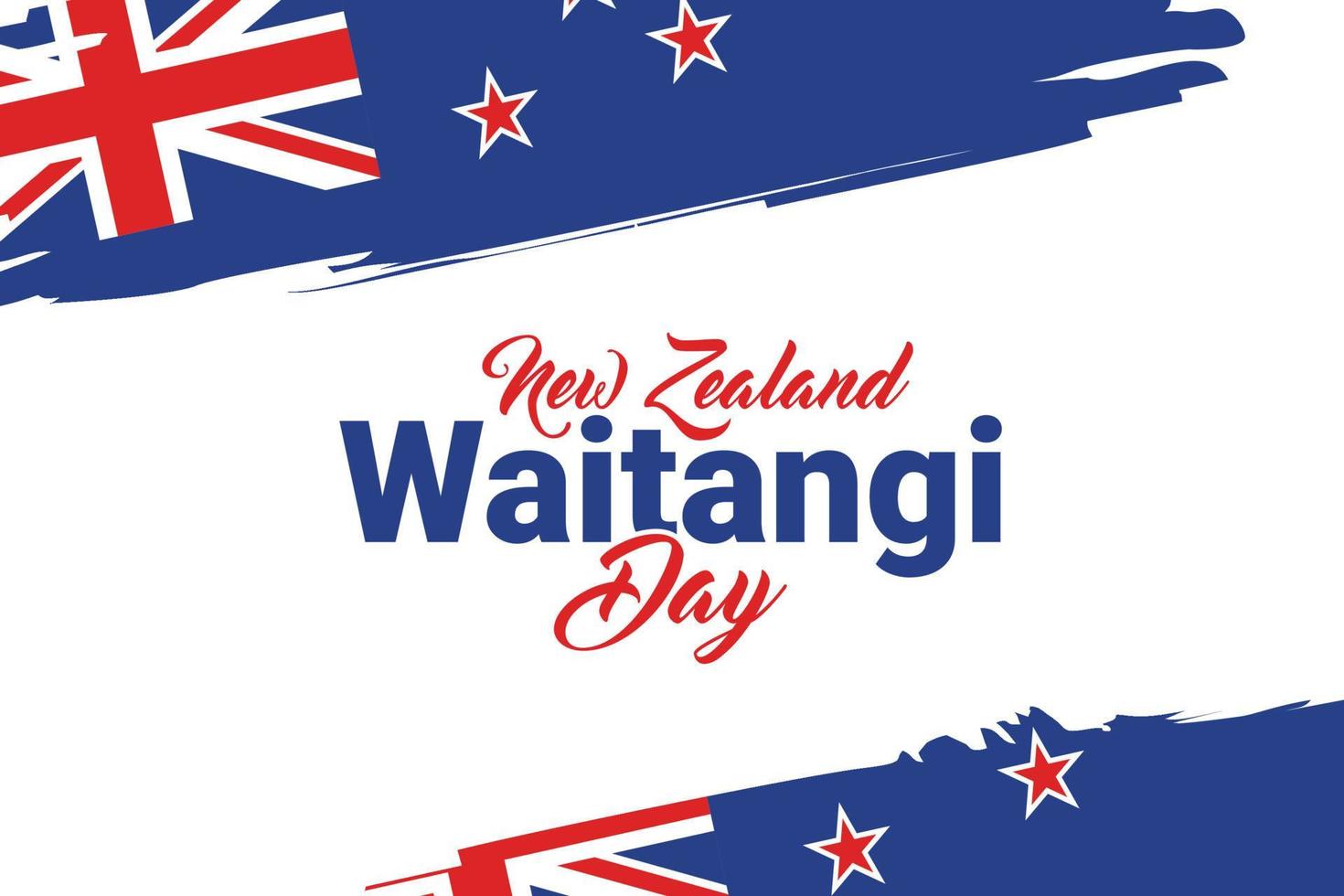 New Zealand Waitangi Day vector