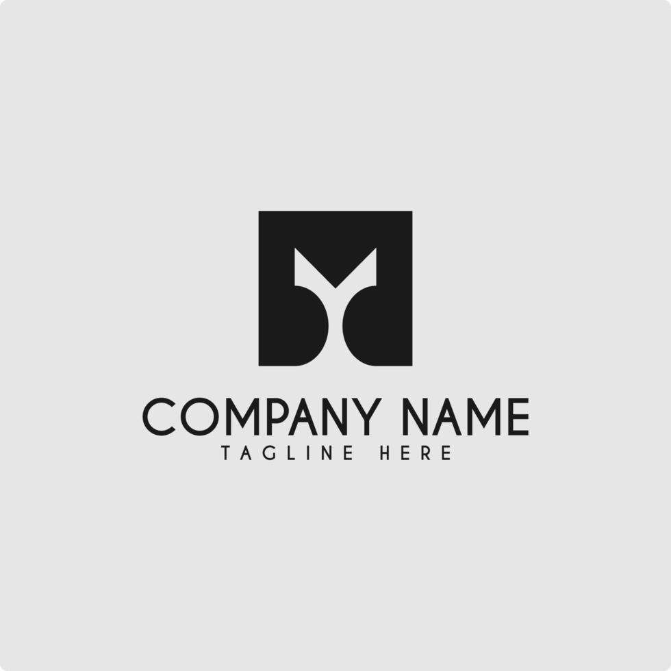 Black M Y Letter Logo Design Template vector