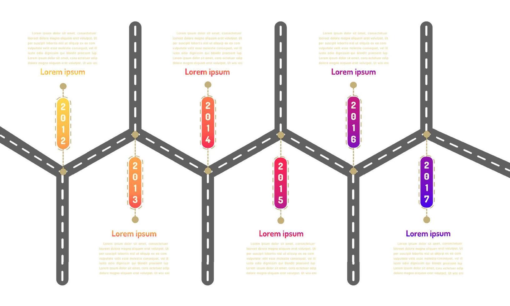 city subway roadmap timeline elements with markpoint graph think search gear target icons. vector illustration eps10