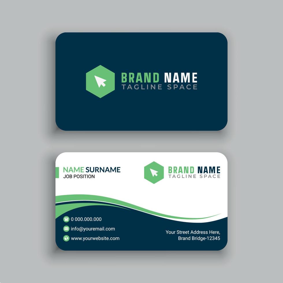 Modern and Professional Business Card Template vector