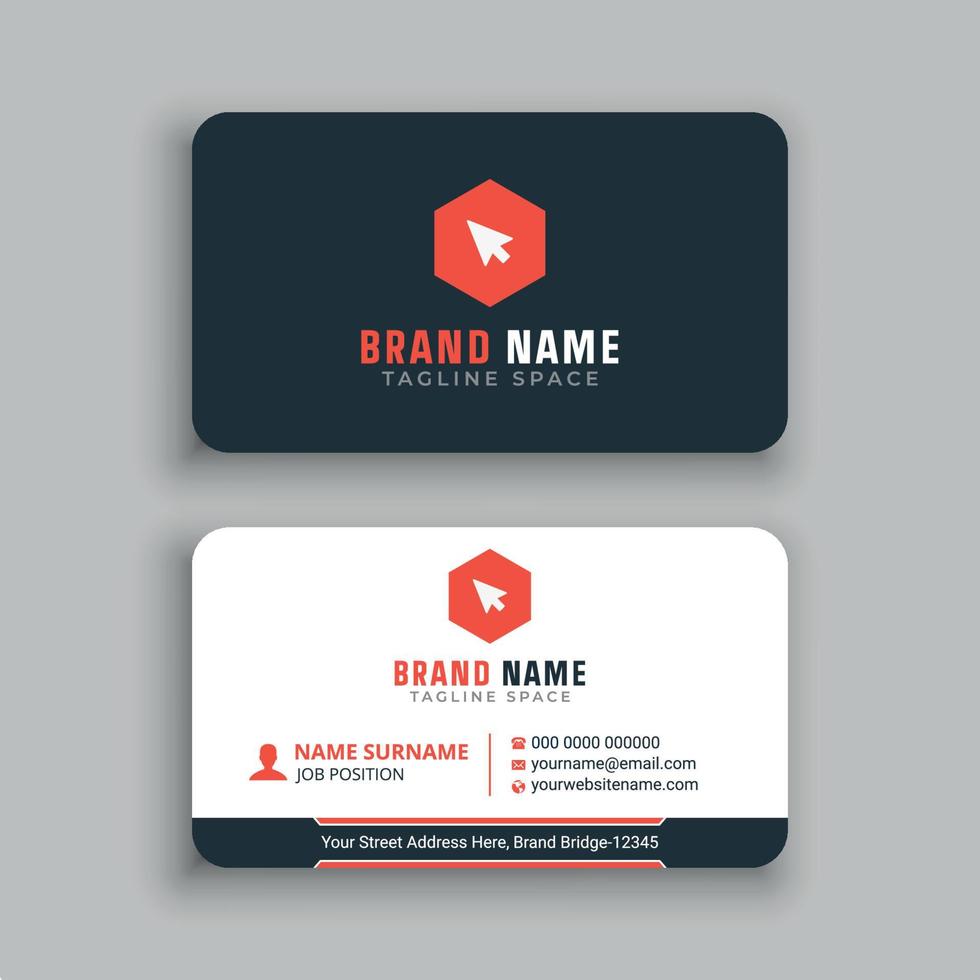 Awesome Business Card Template vector