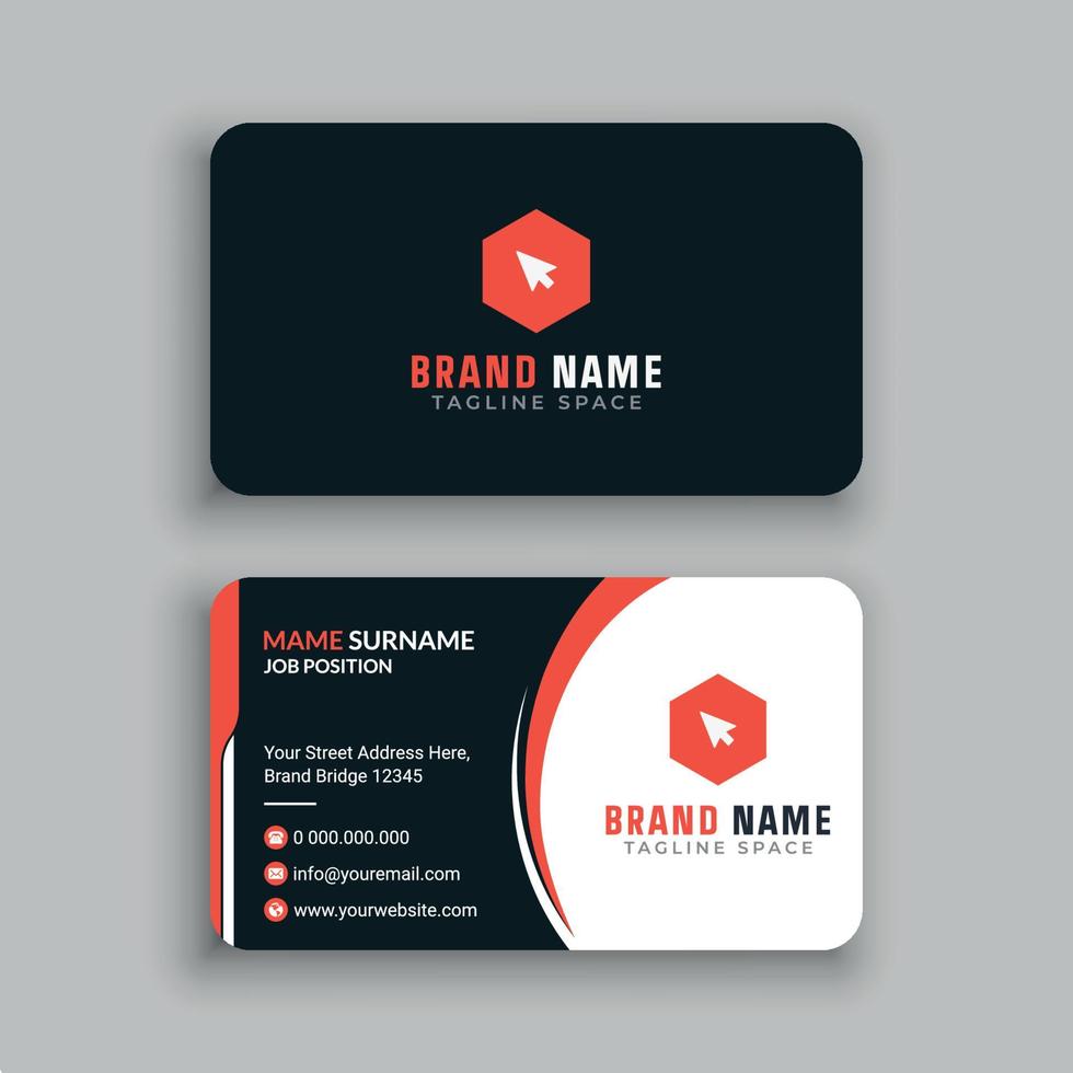 Beautifull Business Card Template Design vector