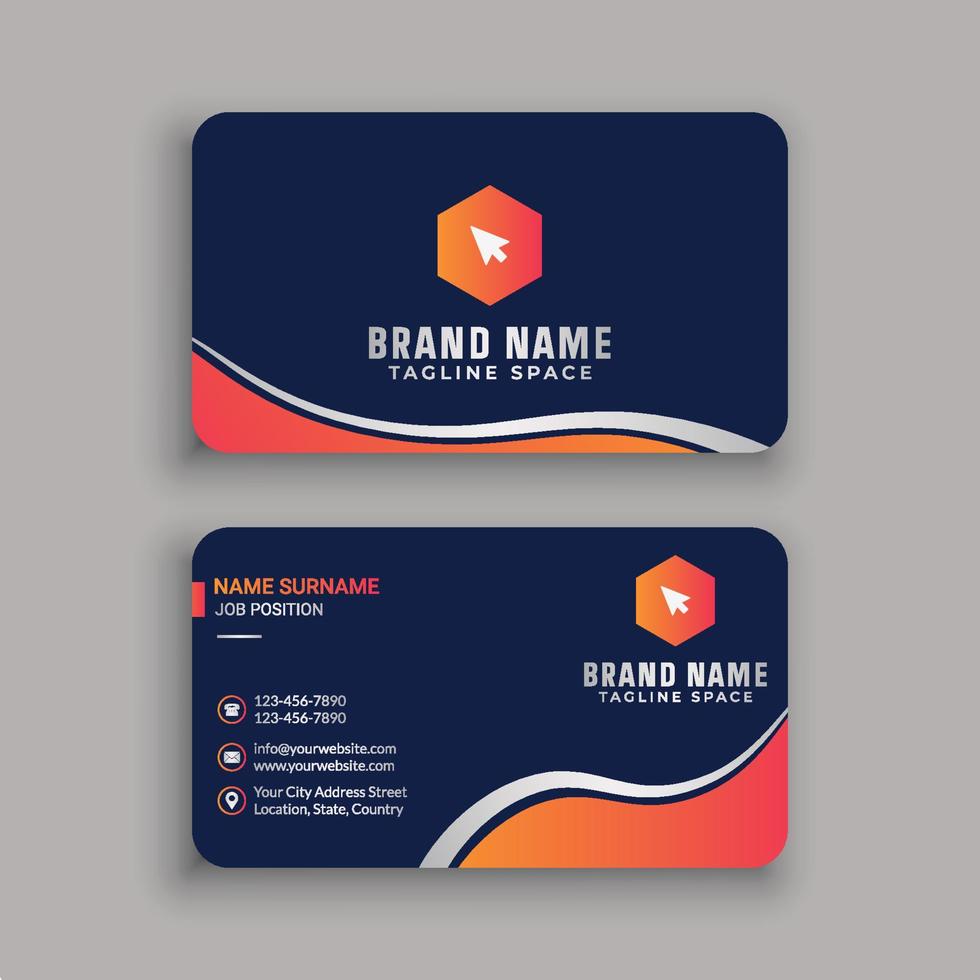 Professional Business Card Template vector