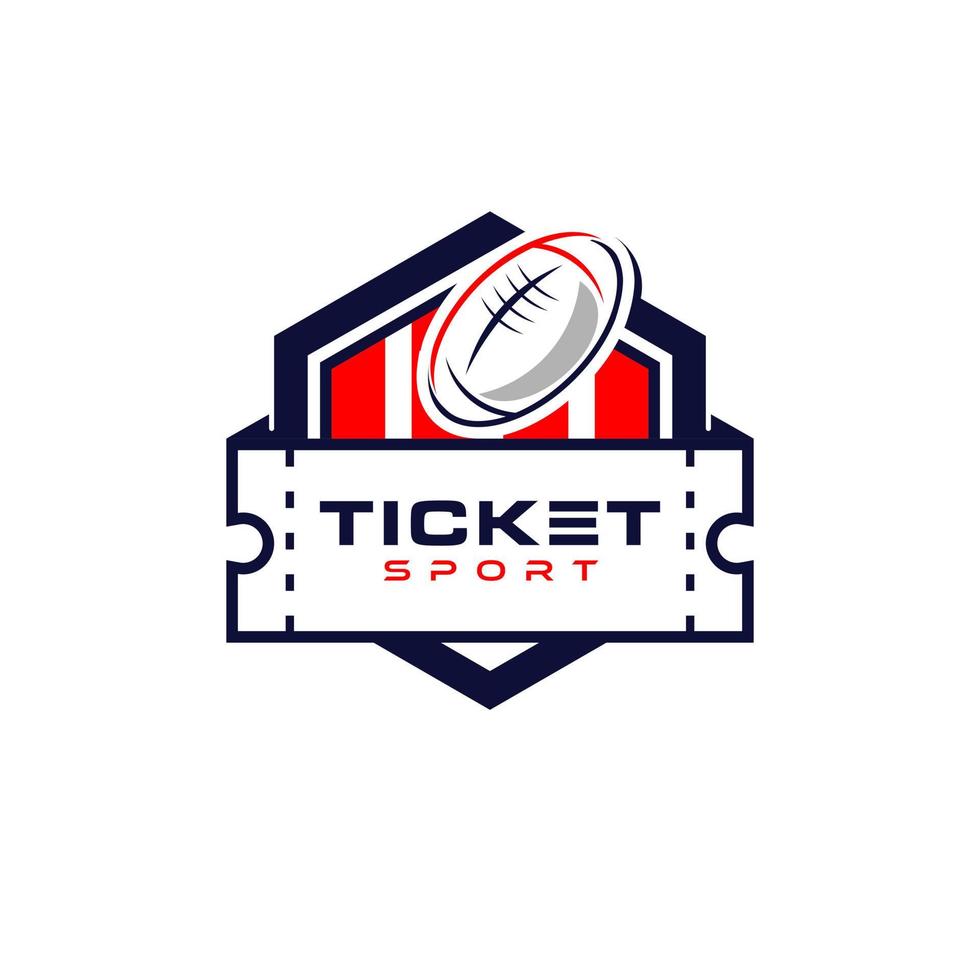 ticket logo fun badge sale sport show design template vector