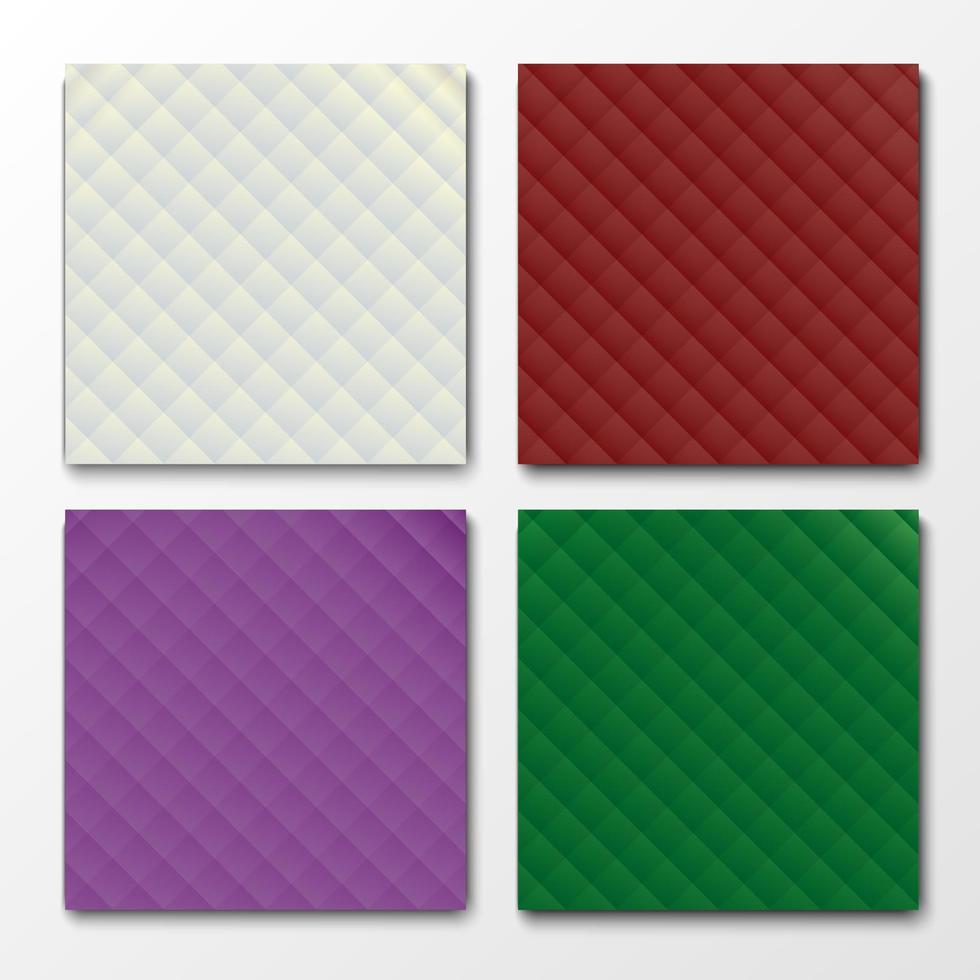 conjunto de 4 fondos coloridos vector