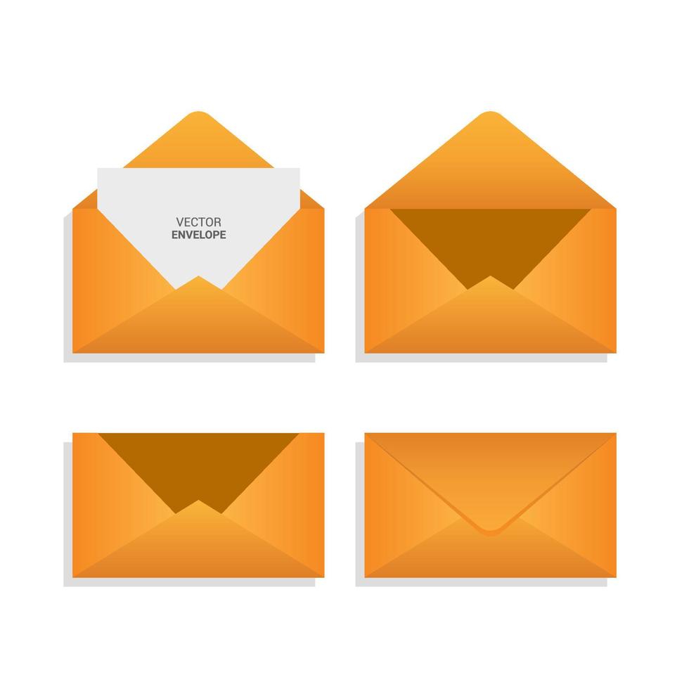 envelopes template set vector