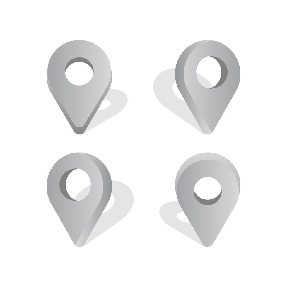 diseño de conjunto de iconos de ubicación vector