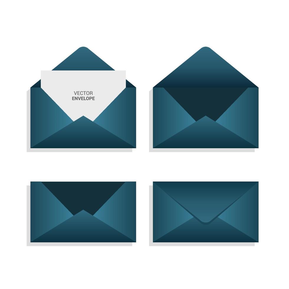 envelopes template set vector