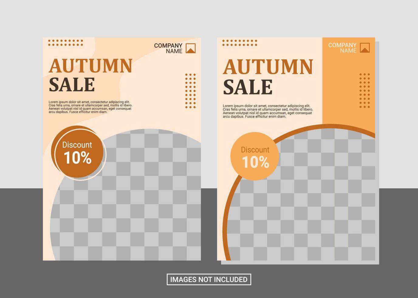 Flyer collection template vector