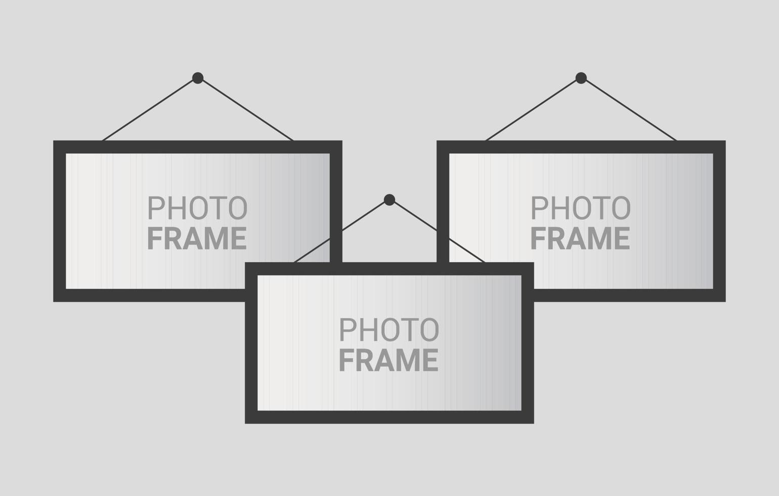 Vector photo frame design template