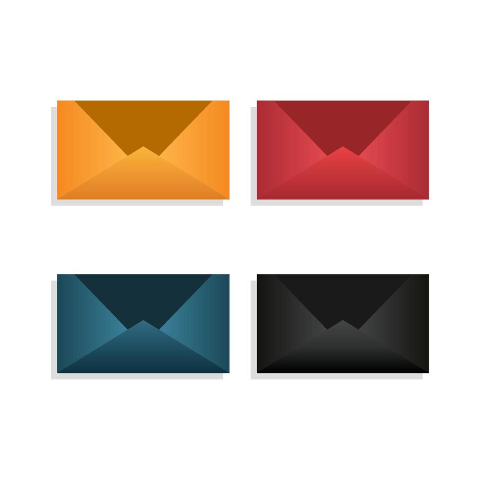 envelopes template set vector