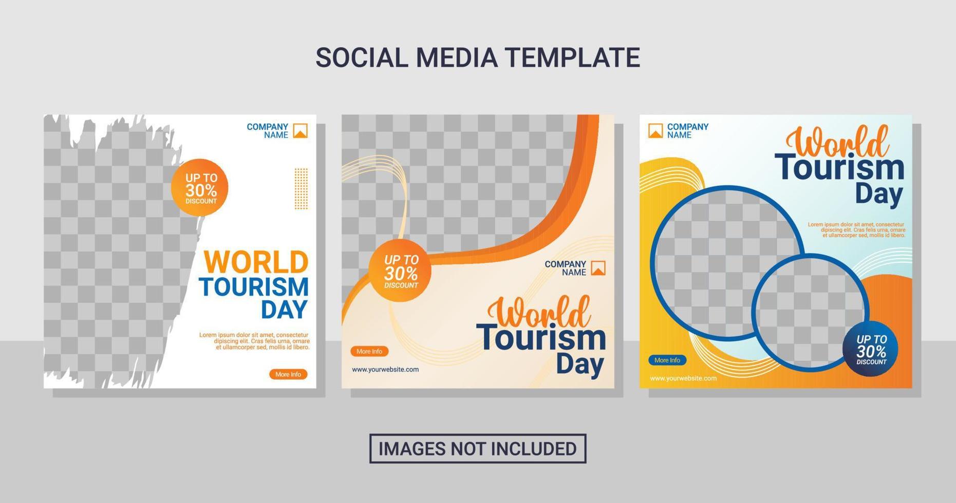 social media post template vector