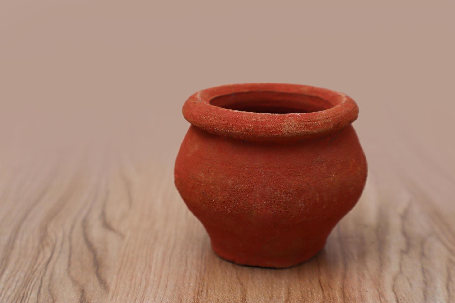 empty Bowl on wooden background. photo