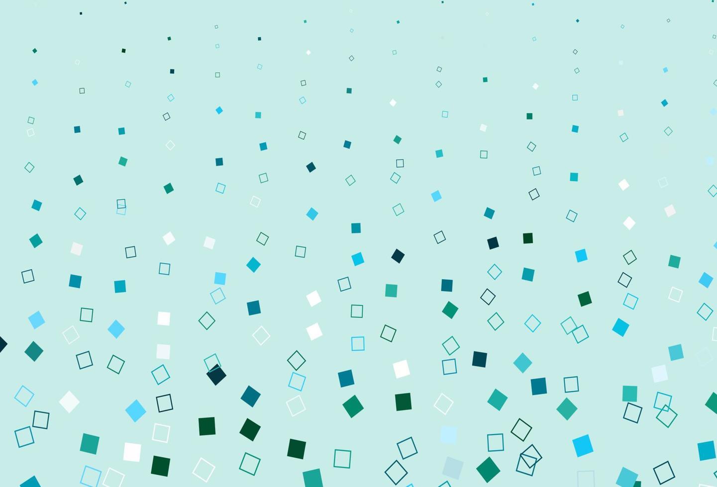 diseño de vector azul claro, verde con rectángulos, cuadrados.