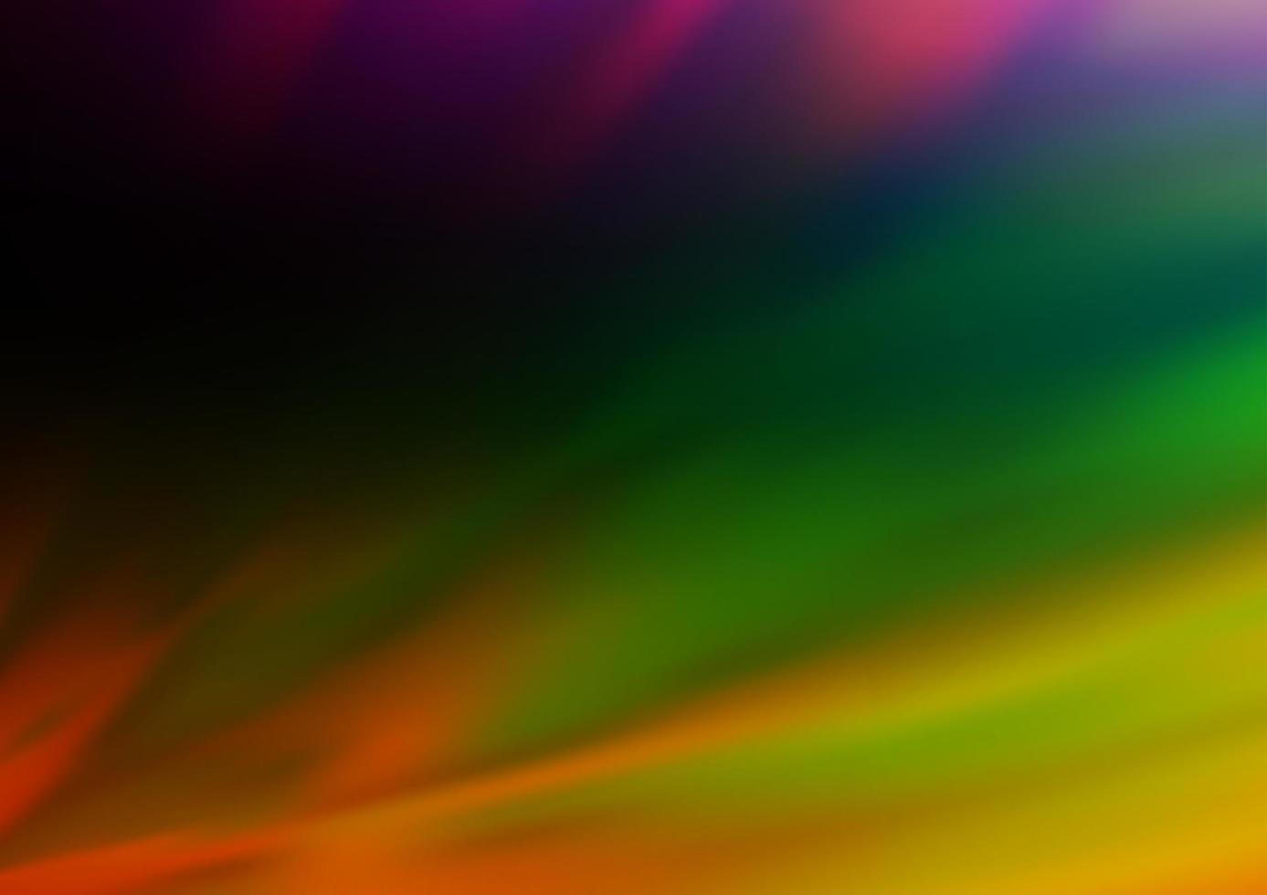 Dark Multicolor, Rainbow vector blurred shine abstract background.