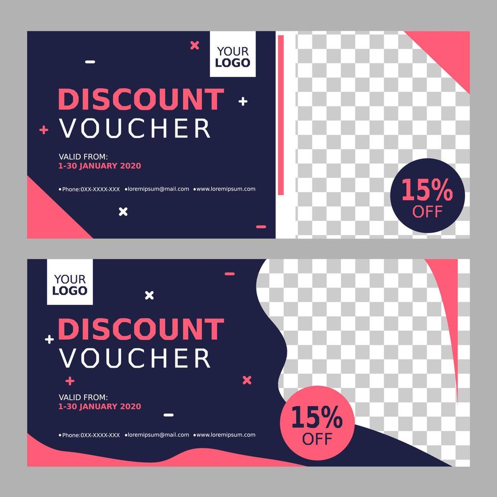 discount voucher template vector illustraton.