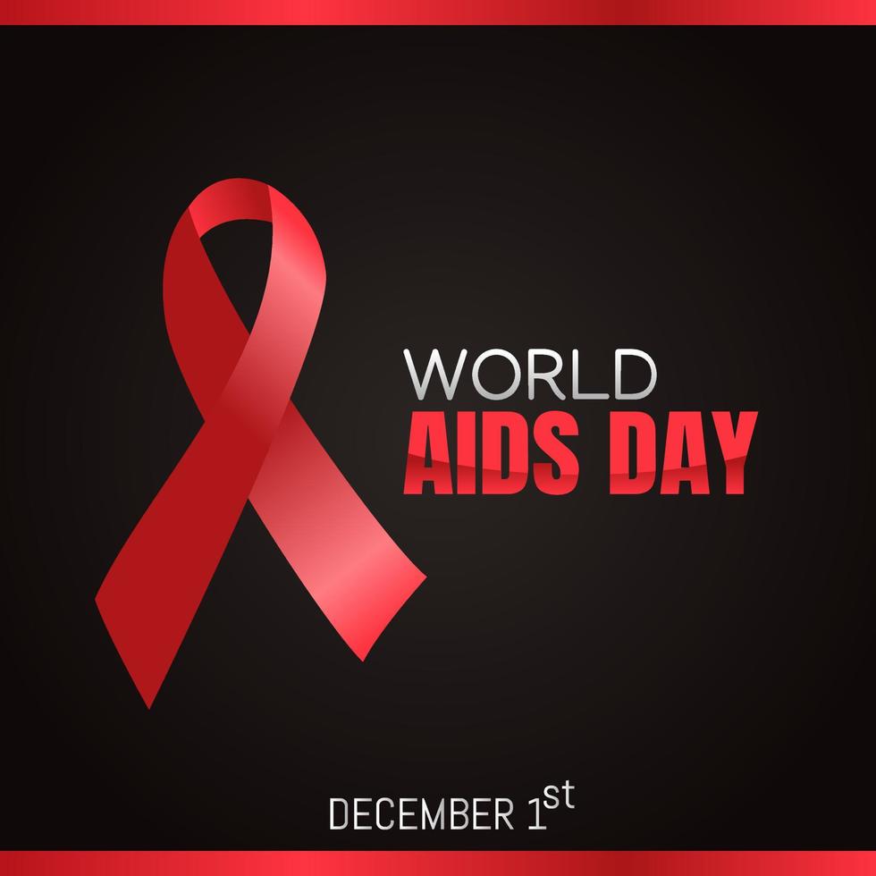 world aids day vector illustration