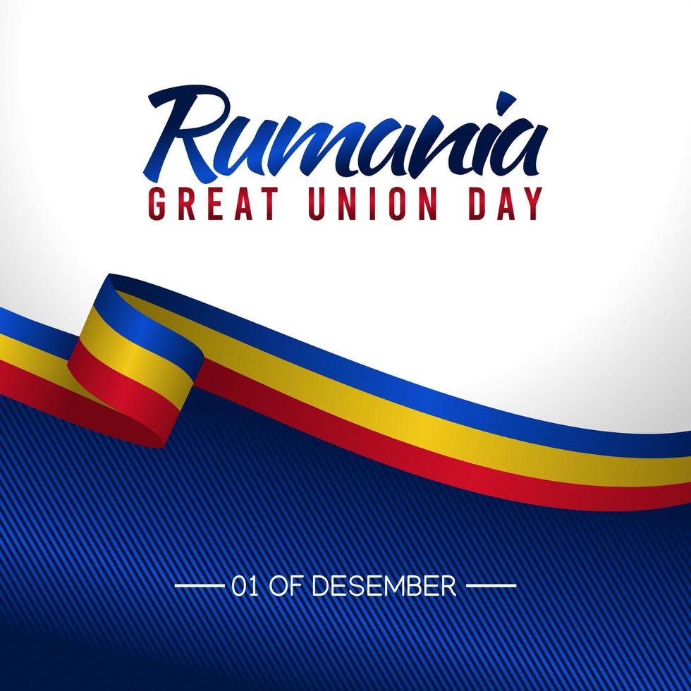 Romania great union day vector illustration