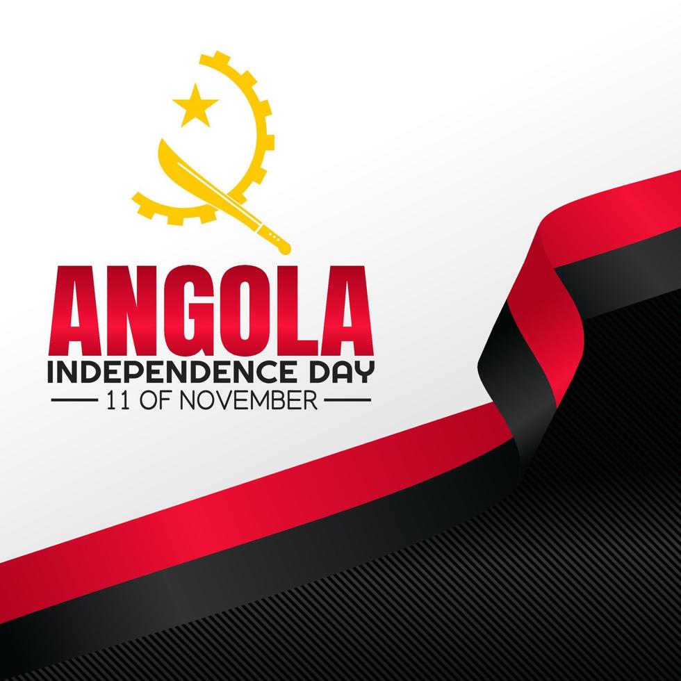 Ilustración de vector de día de la independencia de angola