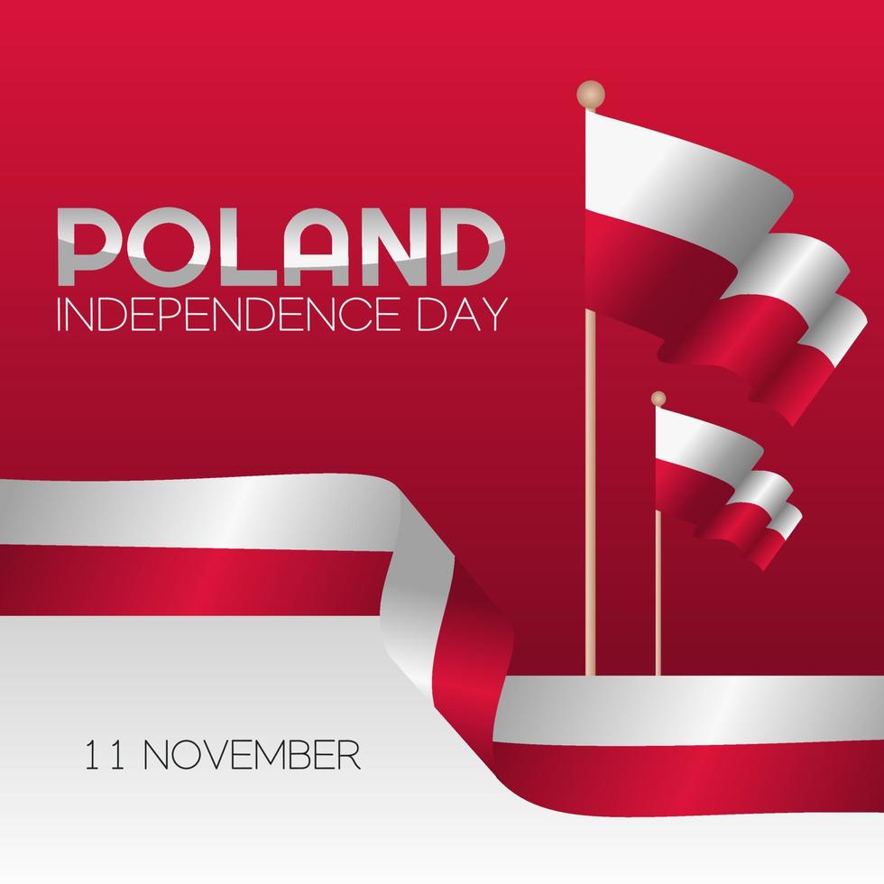 ilustración de vector de día de la independencia de polonia