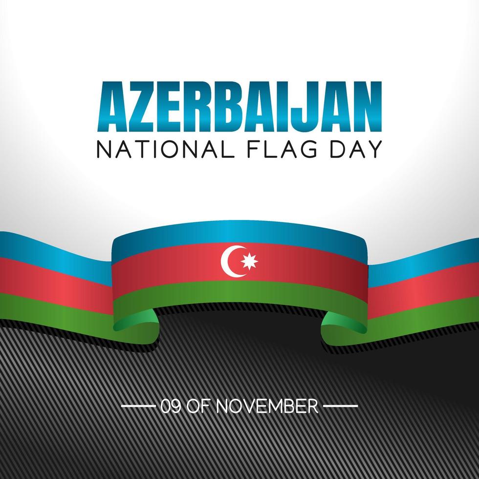 Azerbaijan national flag day vector illustration