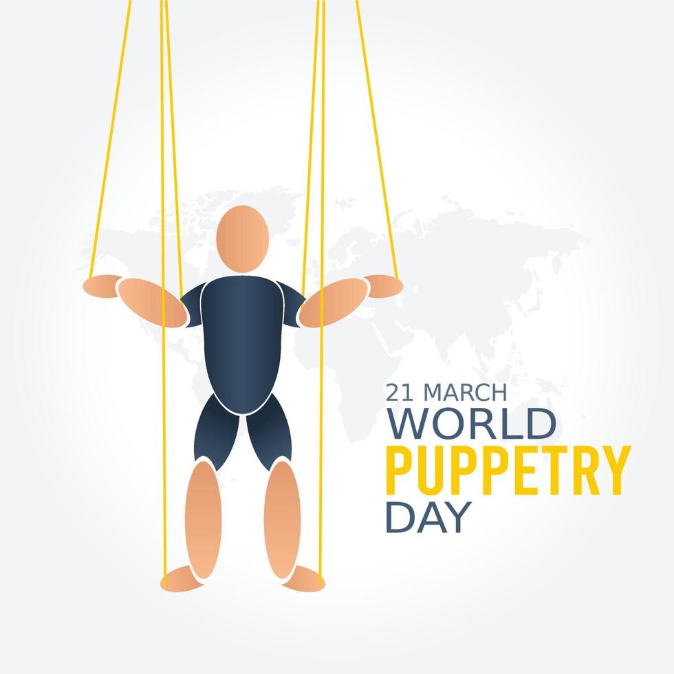 world puppetry day  vector illustration