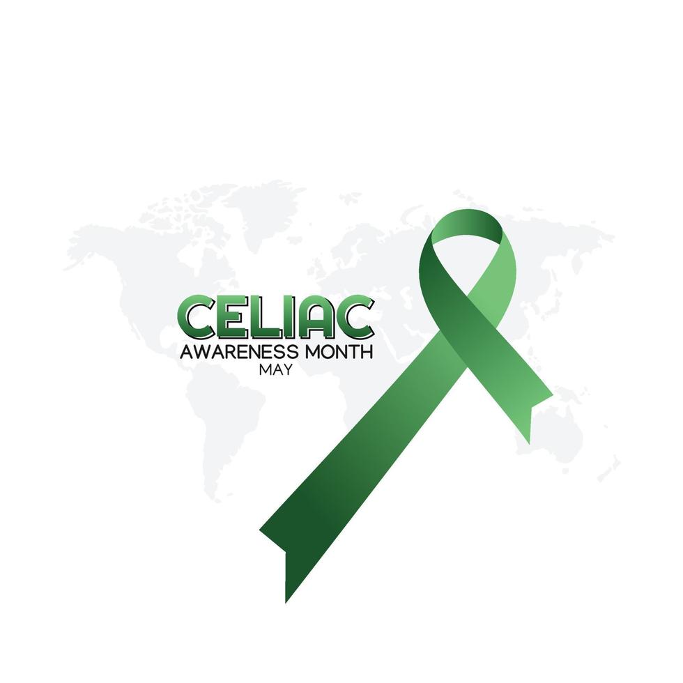 celiac awareness month vector illustration