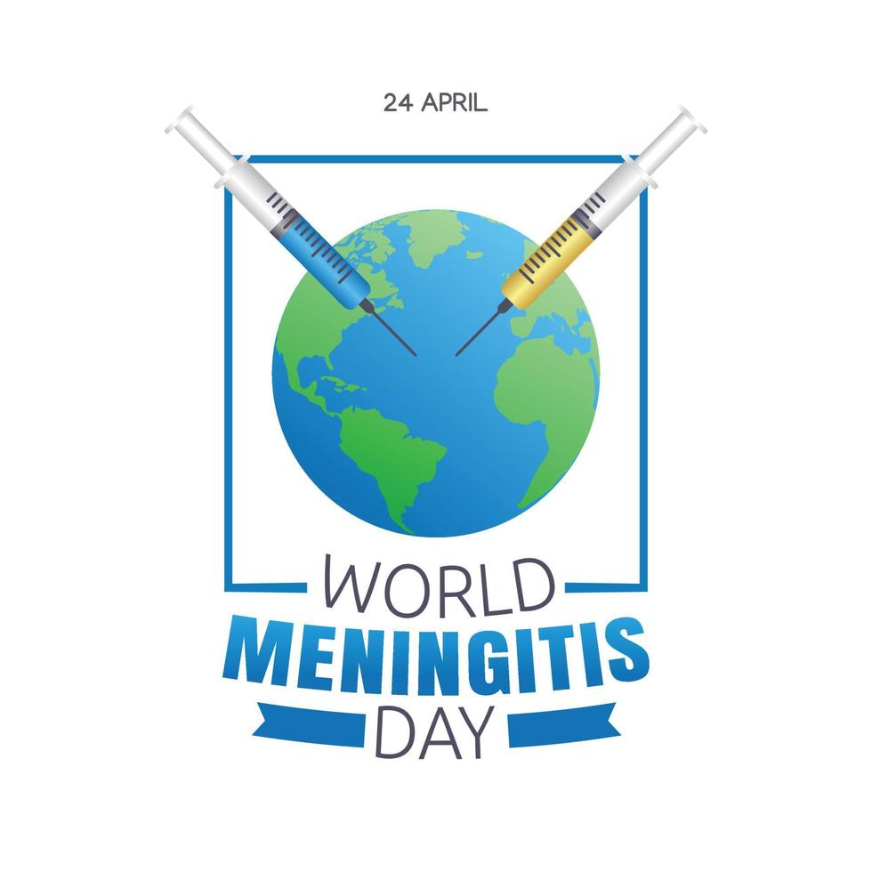 world meningitis day vector illustration