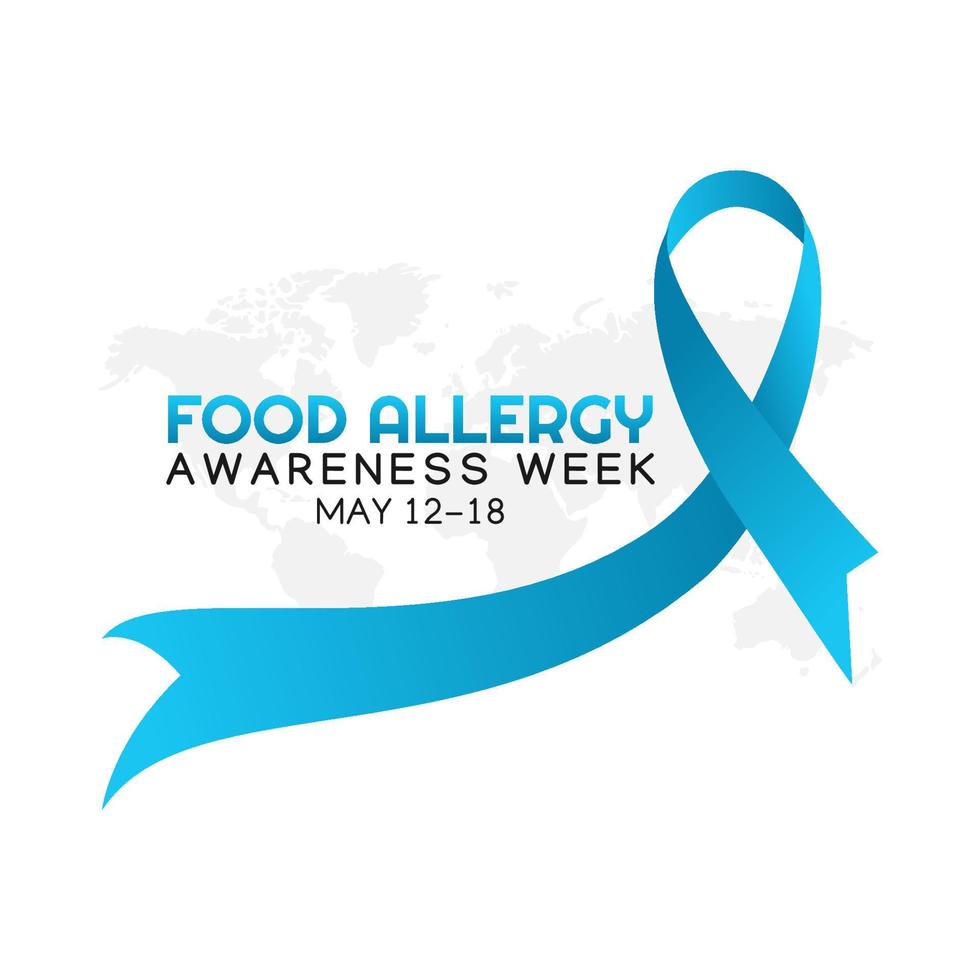 food allergy awareness week vector illustration