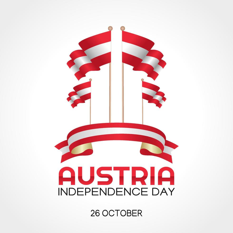 Austria independence day vector illustration