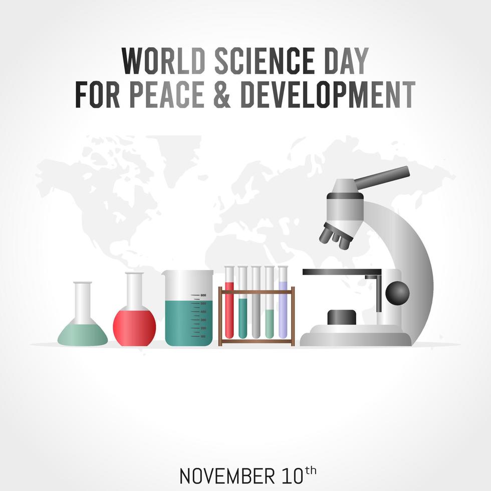 world science day vector illustration