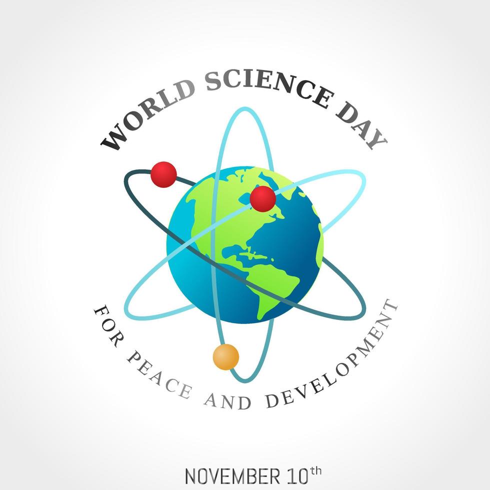 world science day vector illustration