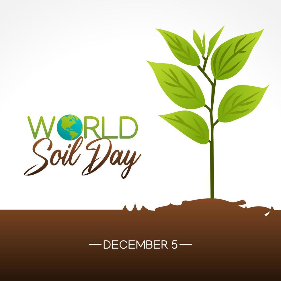 world soil day vector illustration