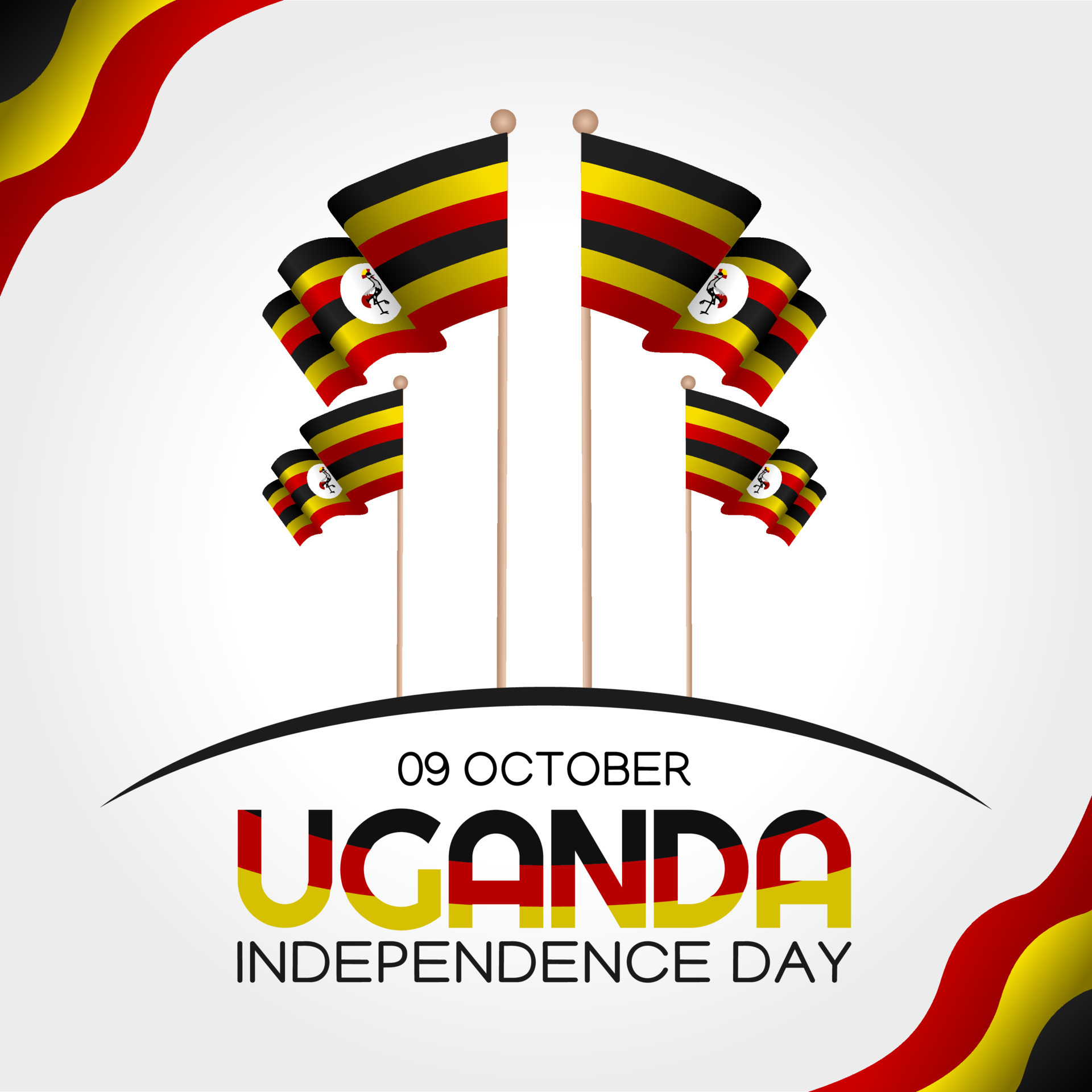 Uganda Independence Vector Art, Icons, and Graphics for Free Download
