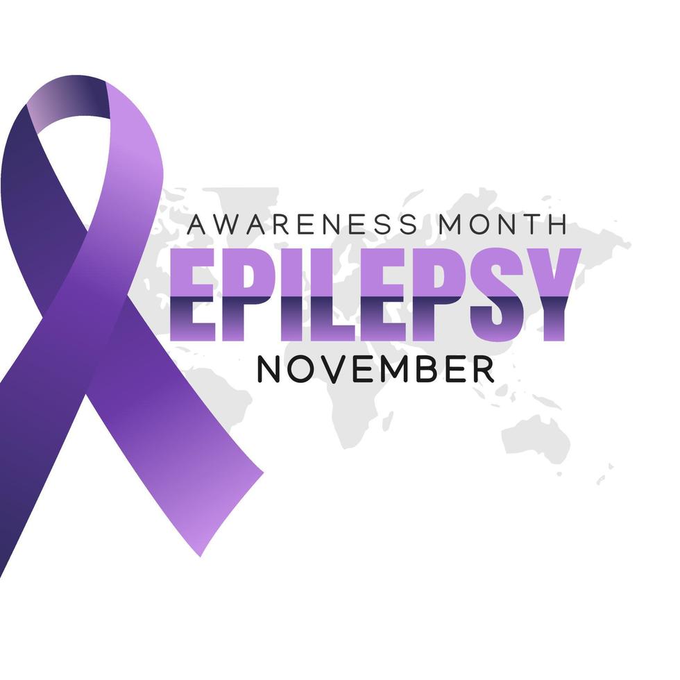 epilepsy awareness month vector illustration
