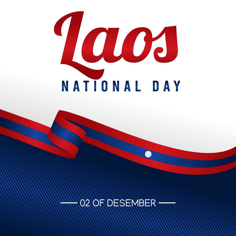 Laos national day vector illustration
