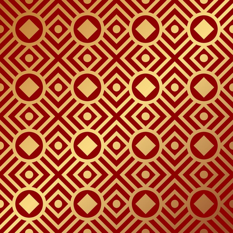 Chinese pattern template vector illustration