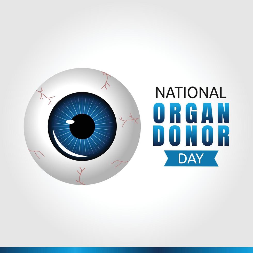 national organ donor day vector illustration