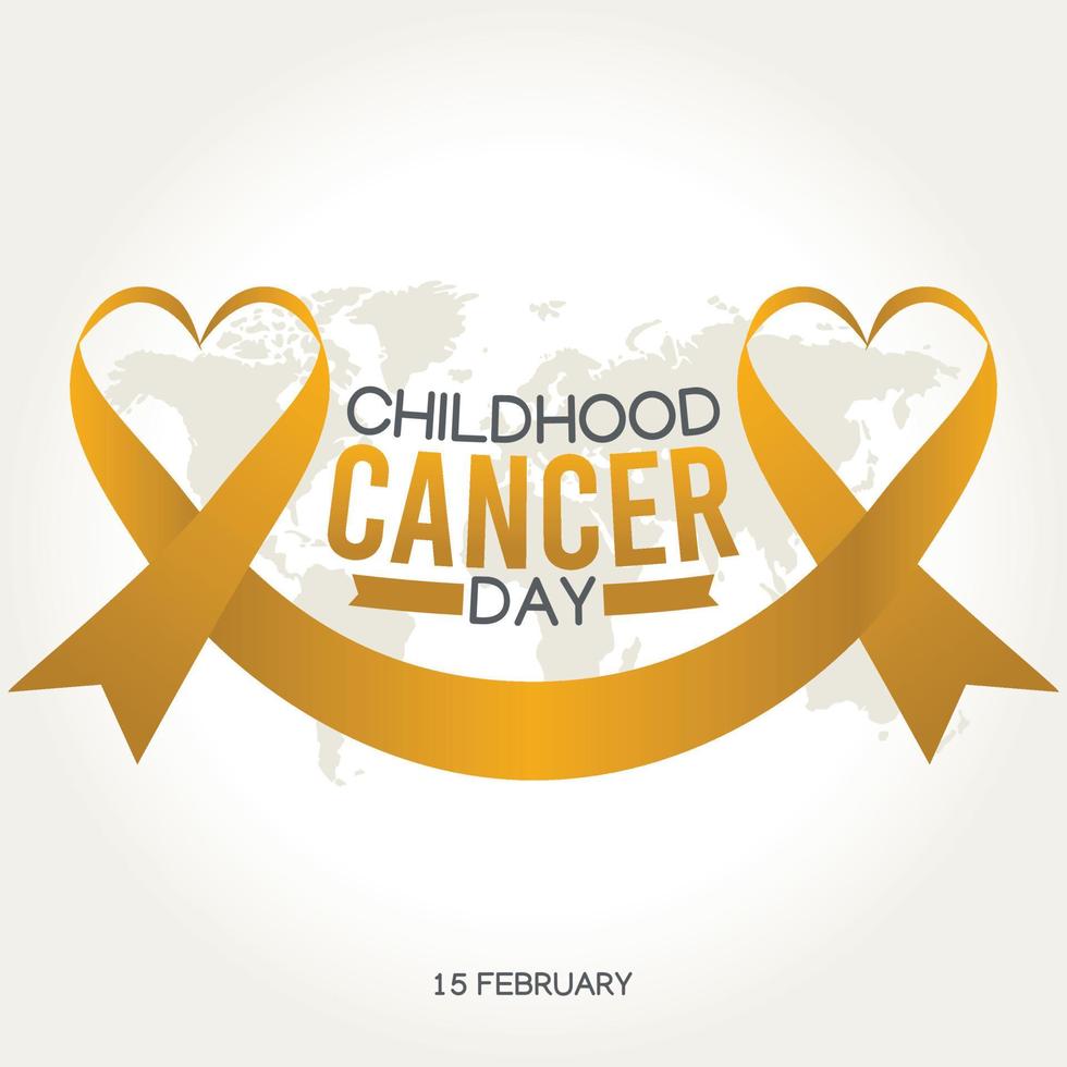 childhood cancer day vector illustration