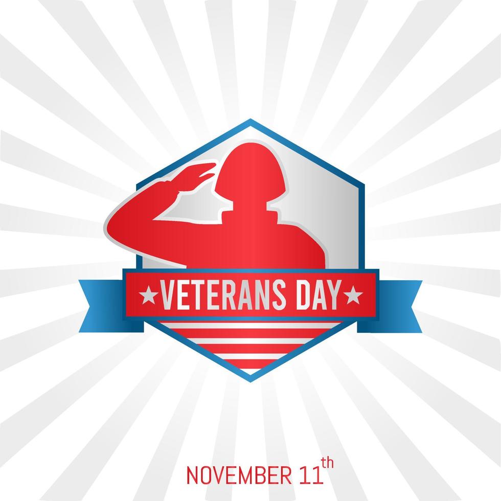 veteran day vector illustration