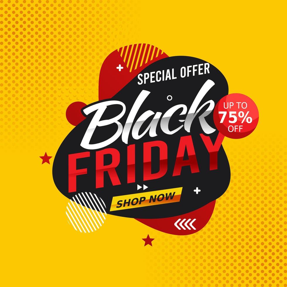 black friday sale vector illustration