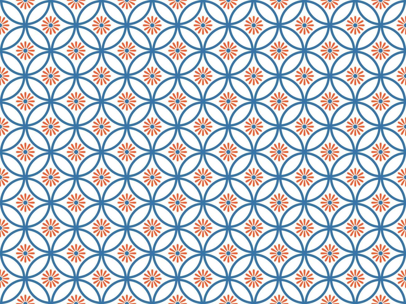 Japanese pattern template vector illustration