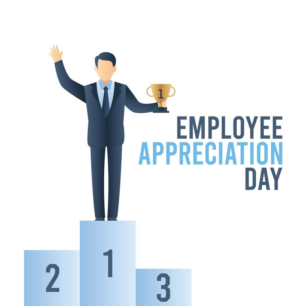 Employee appreciation day vector illustration